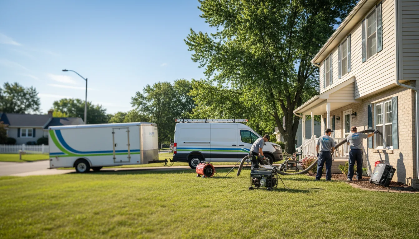 Flooded Basement Restoration And Cleanup With Repair in Mount Vernon, OH near me